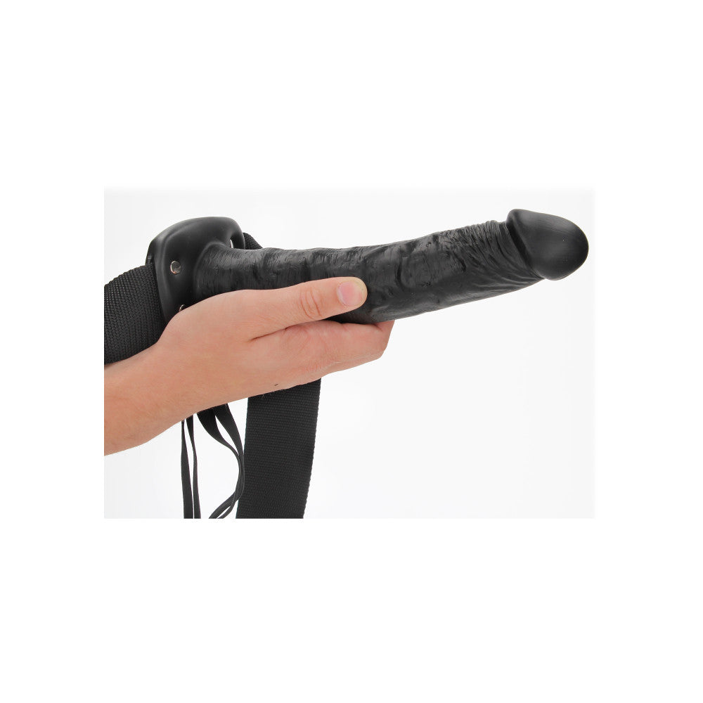 Real Rock Strap on with Opening 10" Black
