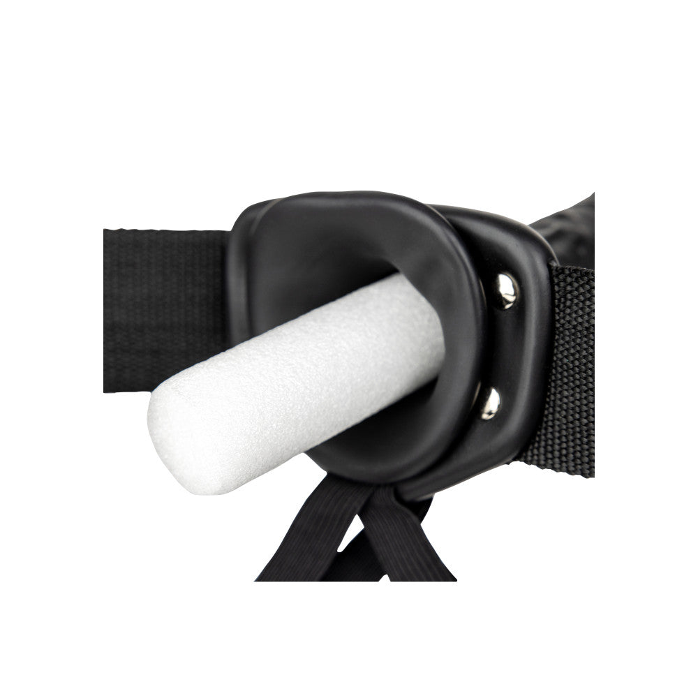 Real Rock Strap on with Opening 10" Black