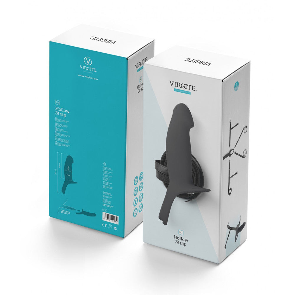 Virgite H2 Strap-on with Hollow Silicone Dildo