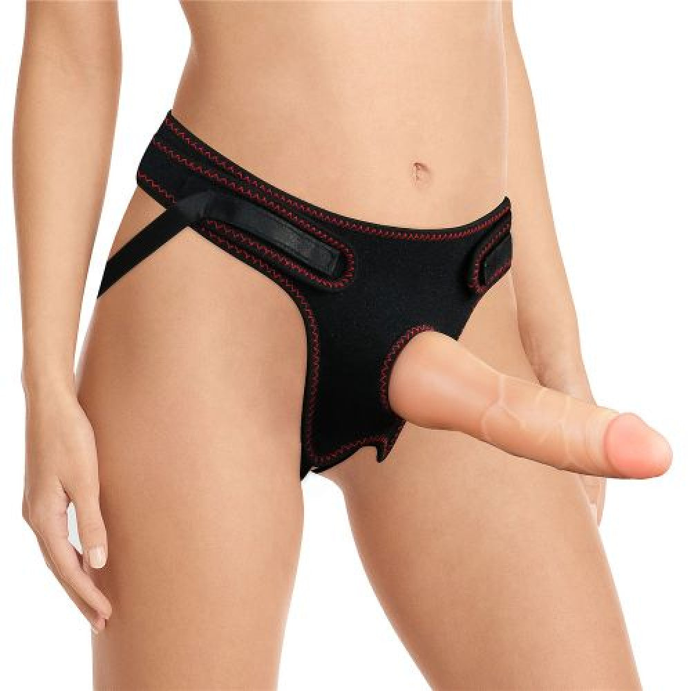 Strap-on belt with realistic dildo Easy Strap on Set 7.5"