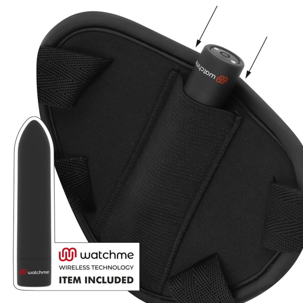 Cyber Strap Vibrating Strap-On Harness with Remote Watch