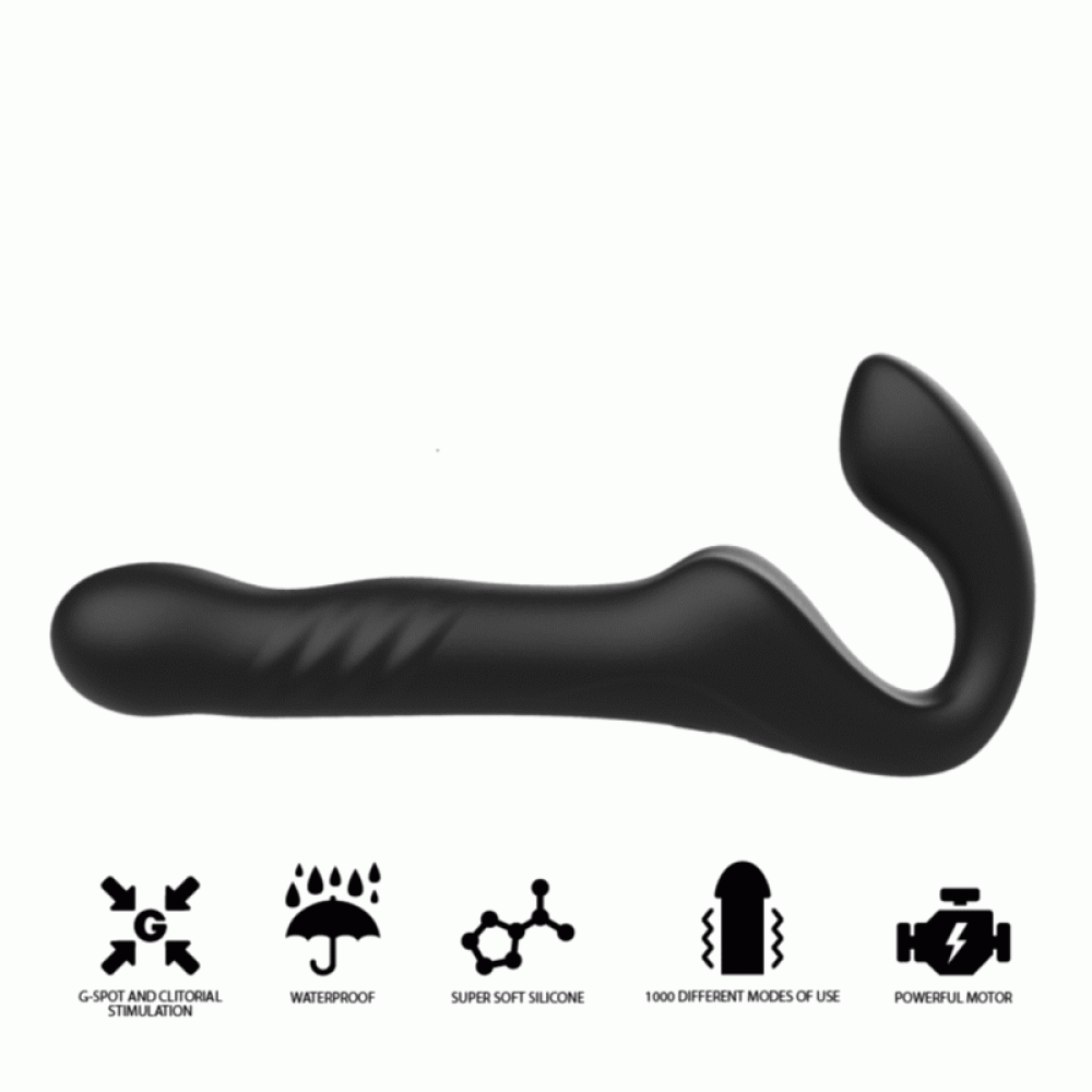 Strapless Dildo with Vibrations & Thrusts with Remote Ibiza