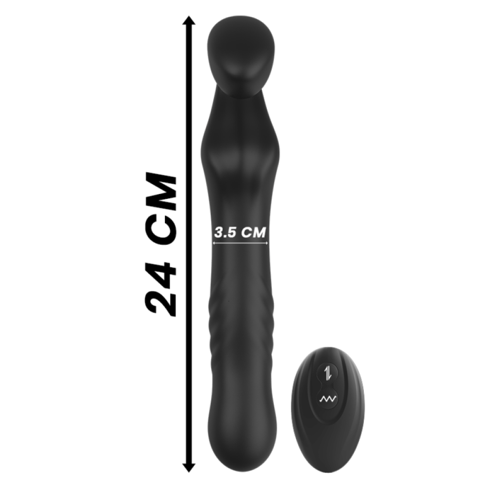 Strapless Dildo with Vibrations & Thrusts with Remote Ibiza