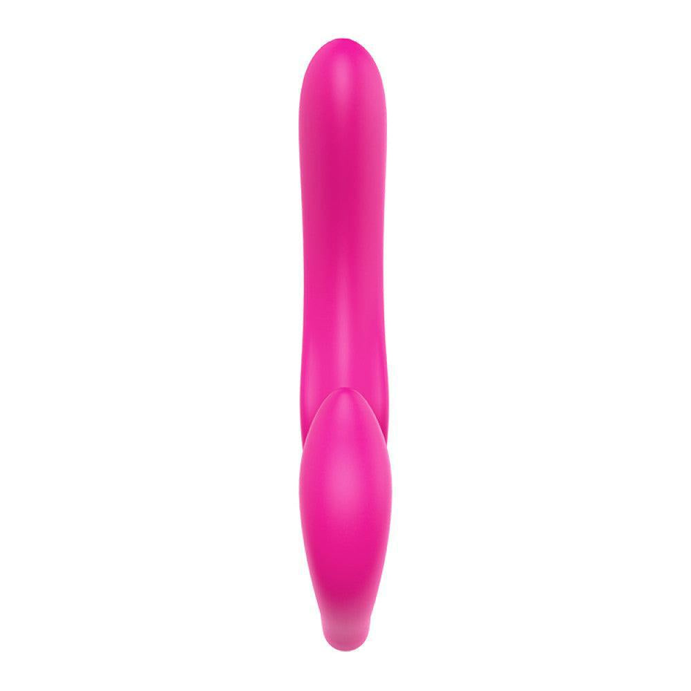 Double Dipper Rechargeable Strapless Strap-On Vibrating Dildo with Remote