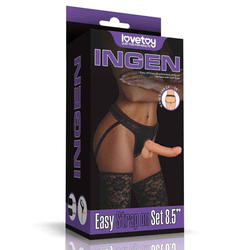 Ingen Strapon Belt Set with Realistic Dildo 8.5"