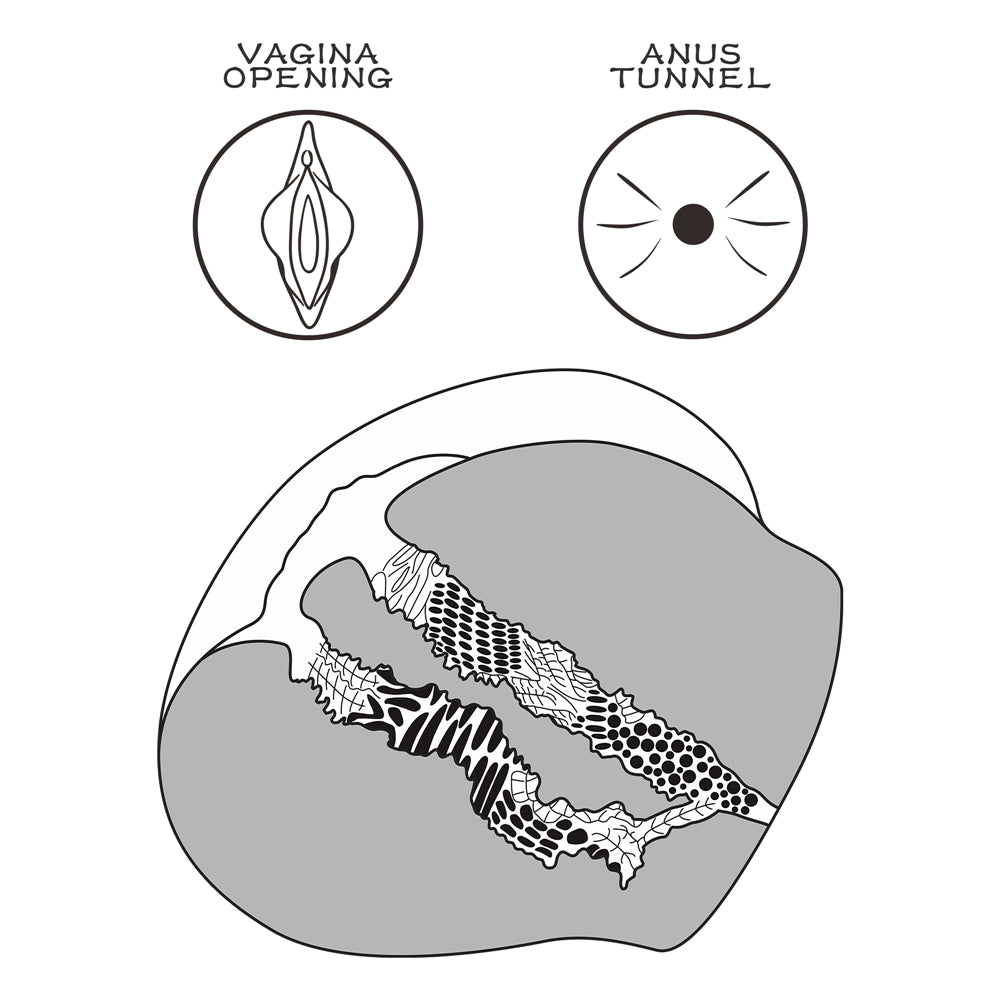 Street Girl's #11 Realistic Vagina & Anus Thong Masturbator