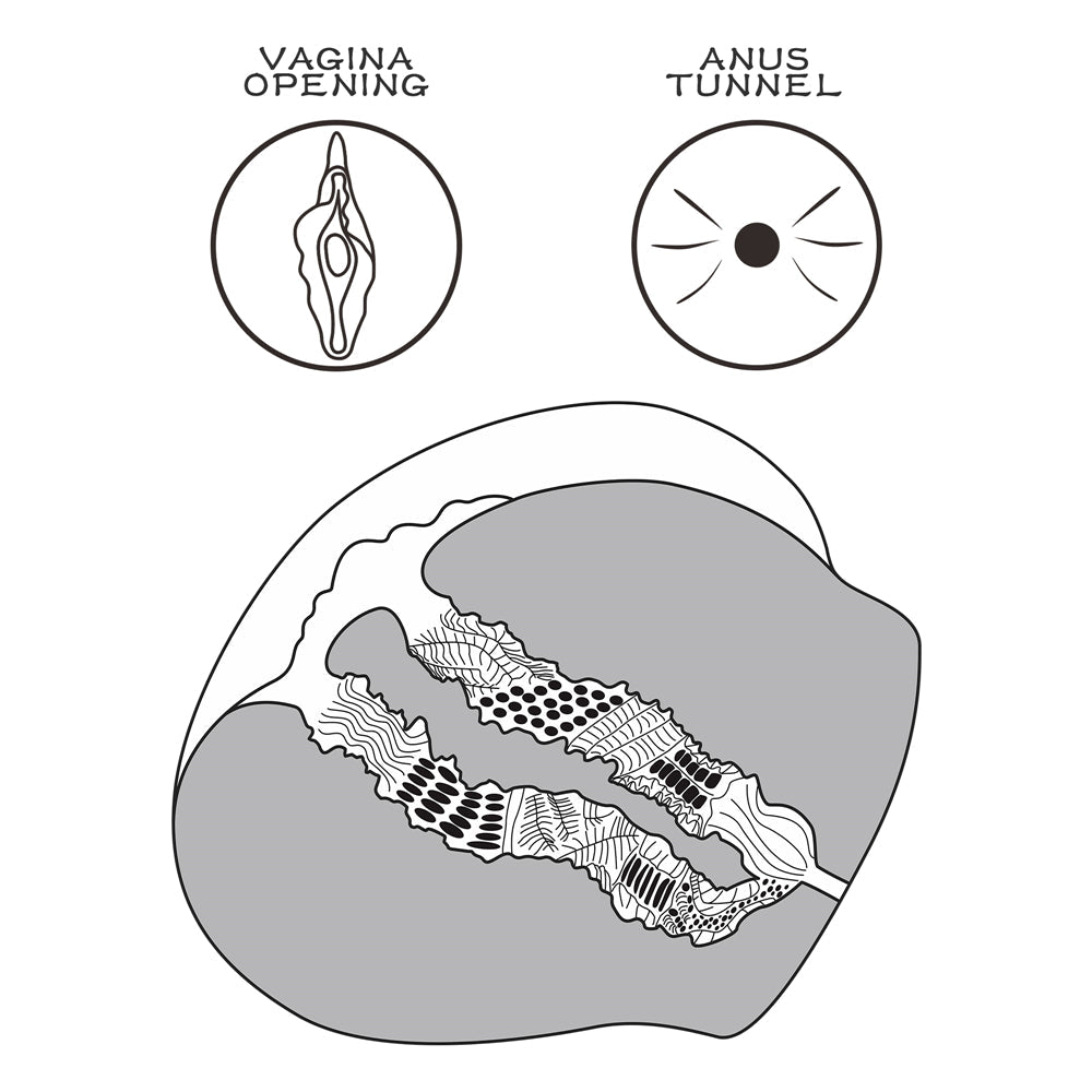 Street Girl's #13 Realistic Vagina & Anus Thong Masturbator