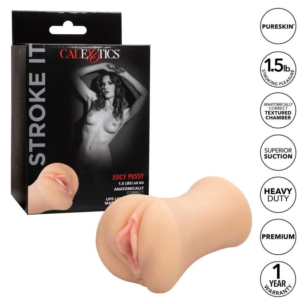 Stroke It Juicy Pussy Realistic Vagina Masturbator