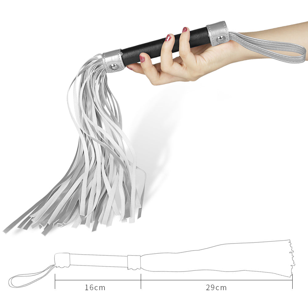 Struggle My Flogger Fringe Flogger Whip Silver