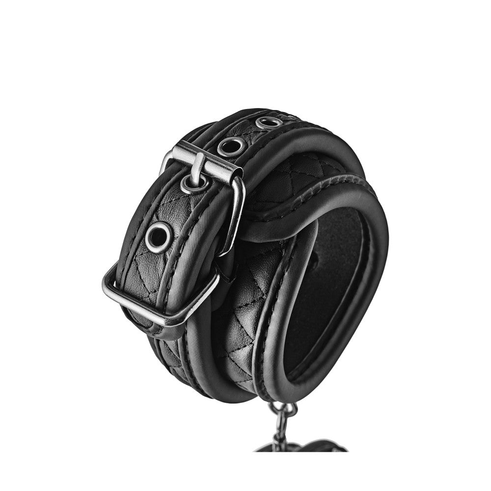 Stylish Blaze Diamond Leather Ankle Cuffs