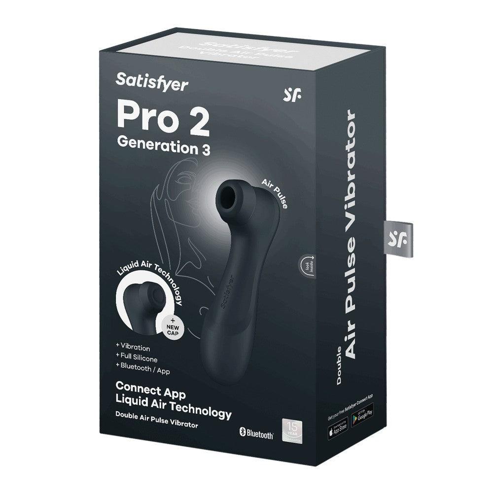 Satisfyer Pro 2 Generation 3 Air Pulse Vibrator with App Black