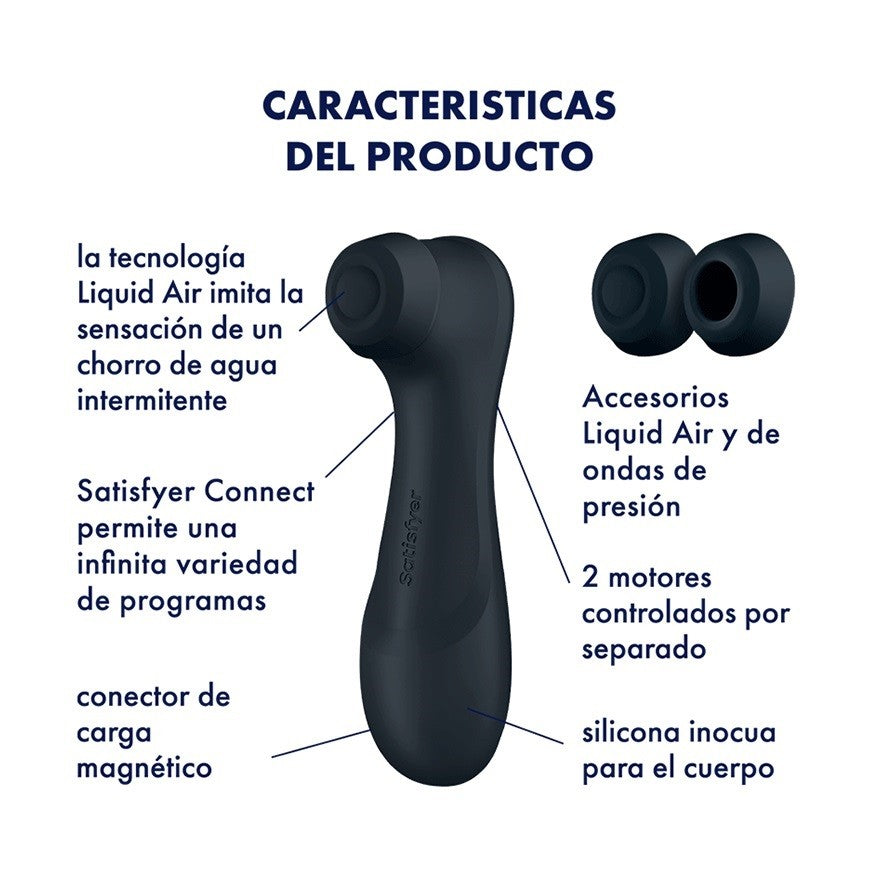 Suction stimulator with vibrations and App Satisfyer Pro 2 Generation 3 black