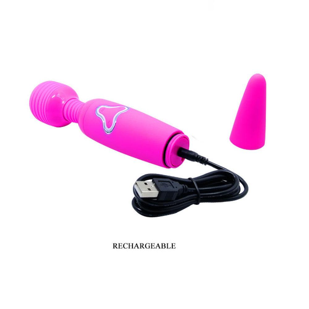 Super Powerful Rechargeable Wand Massager Pretty Love Pink
