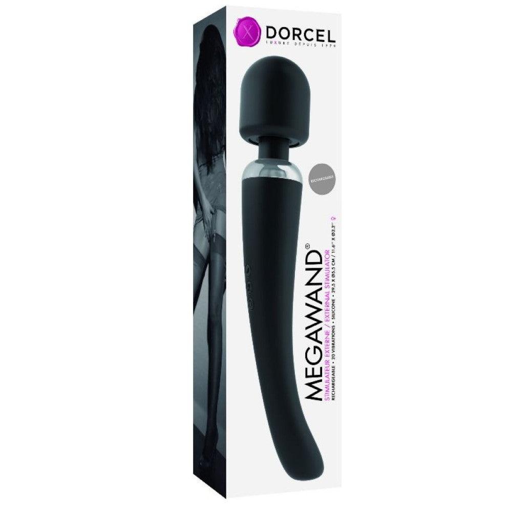 Megawand Rechargeable Powerful Wand Vibrator Black