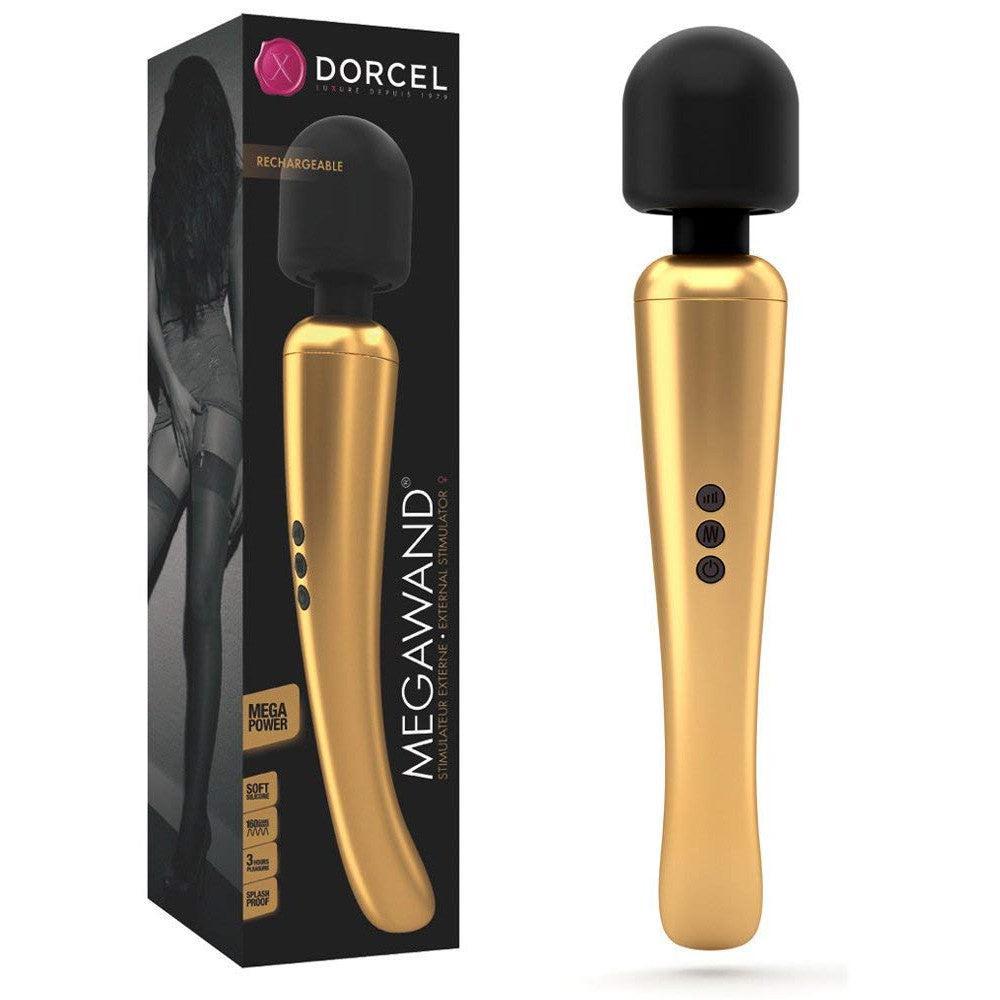 Super powerful massager with built-in battery Dorcel Megawand golden