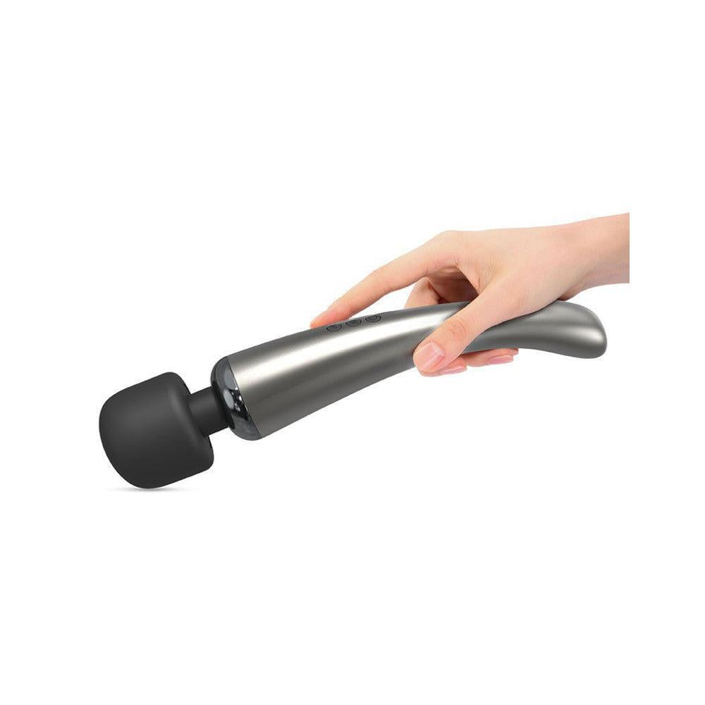 Megawand Rechargeable Powerful Wand Vibrator Silver