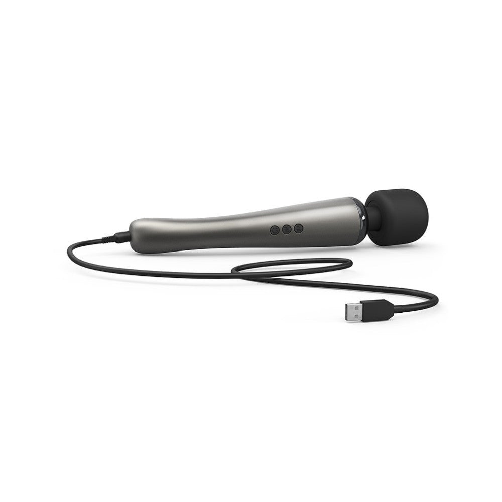 Megawand Rechargeable Powerful Wand Vibrator Silver