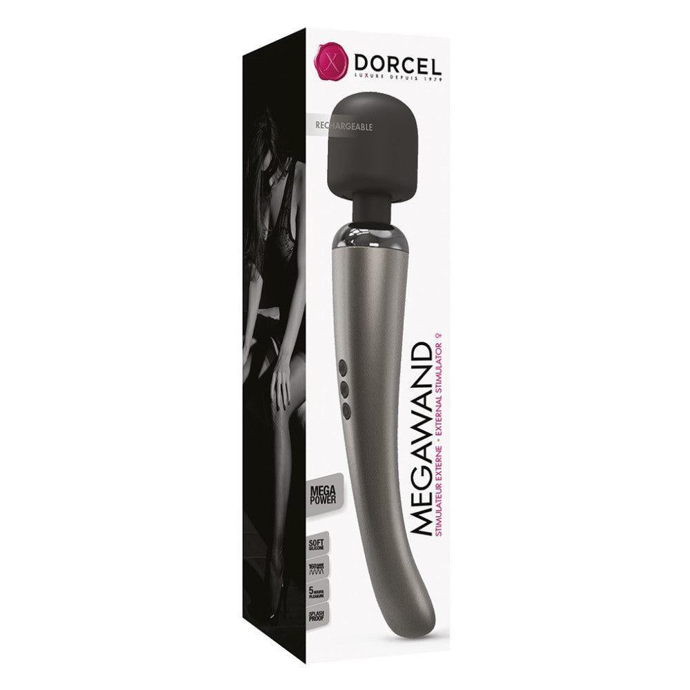 Megawand Rechargeable Powerful Wand Vibrator Silver