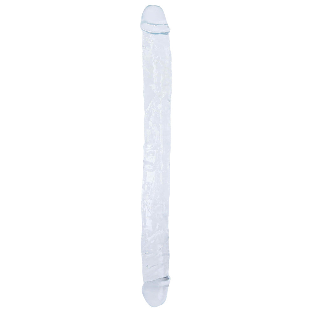 Supreme Double Flexible Jelly Dildo Transparent 40 cm.