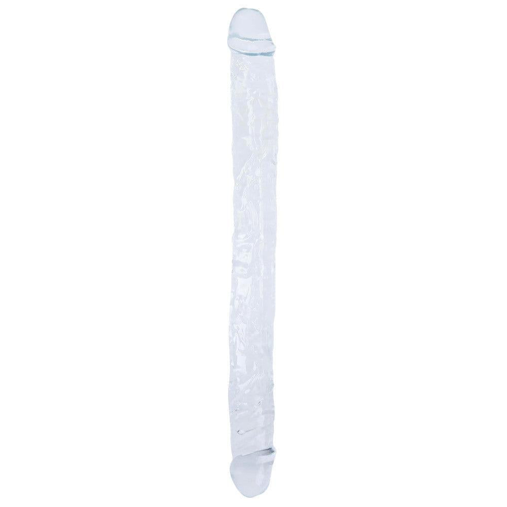 Supreme Flexible Jelly Double Dildo Transparent 15"