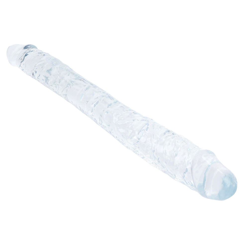 Supreme Double Flexible Jelly Dildo Transparent 40 cm.