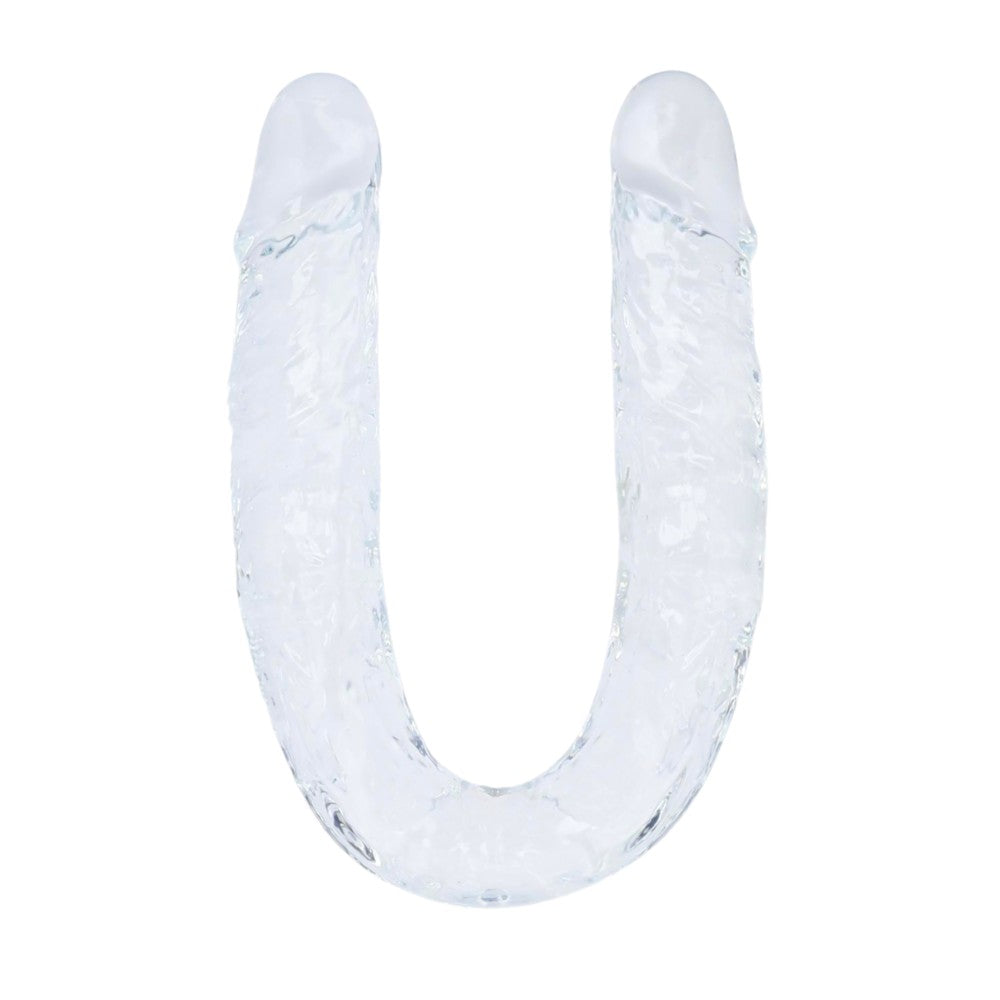 Supreme Double Flexible Jelly Dildo Transparent 40 cm.