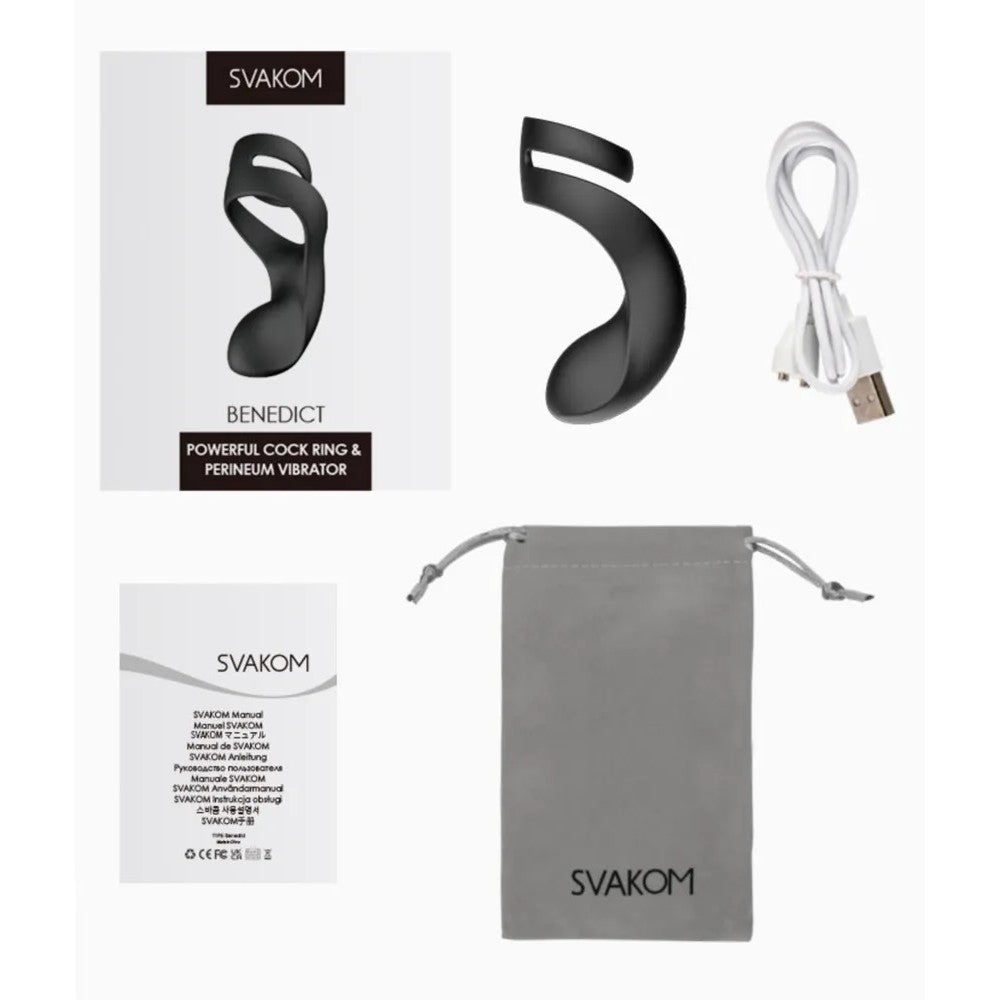 Svakom Benedict Double Cock Ring with Vibrating Stimulator