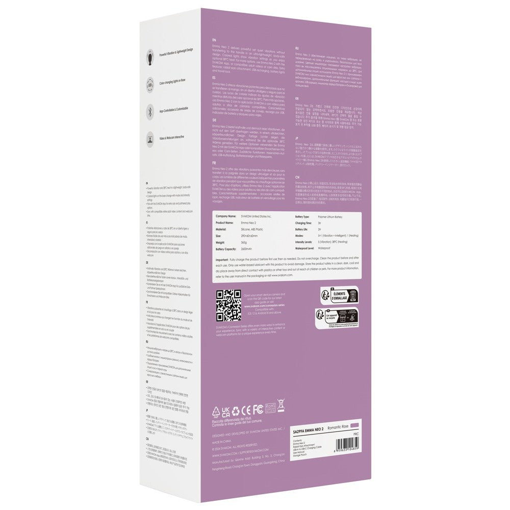 Svakom Emma Neo 2 Powerful Wand Massager with App