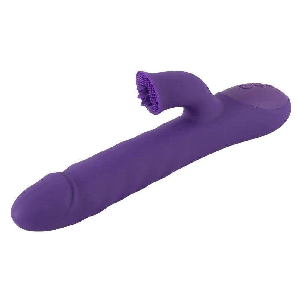 Sweet Smile Rechargeable Silicone Rabbit Vibrator with Rotating Beads
