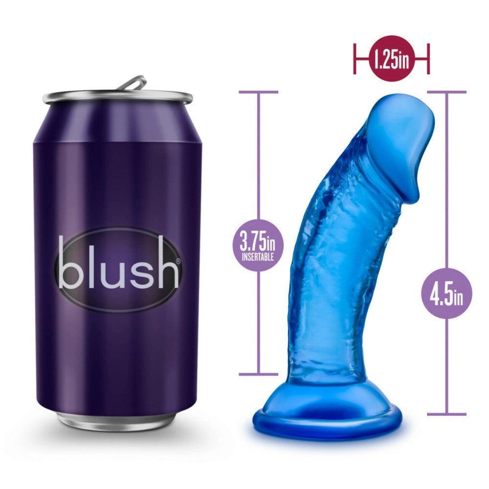 B Yours Realistic Suction Cup Dildo 4" Blue