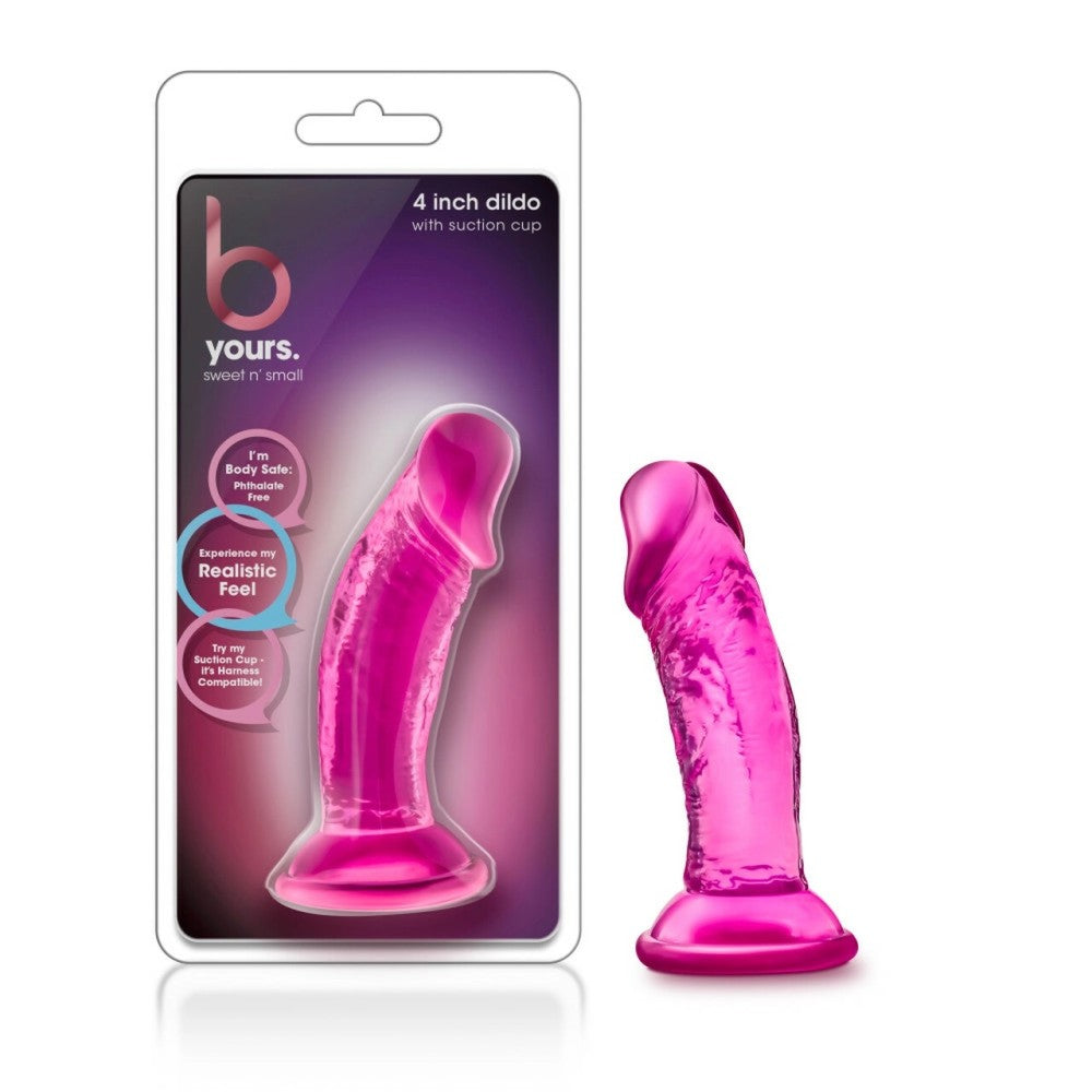Sweet n Small 4" Pink Realistic Small Dildo