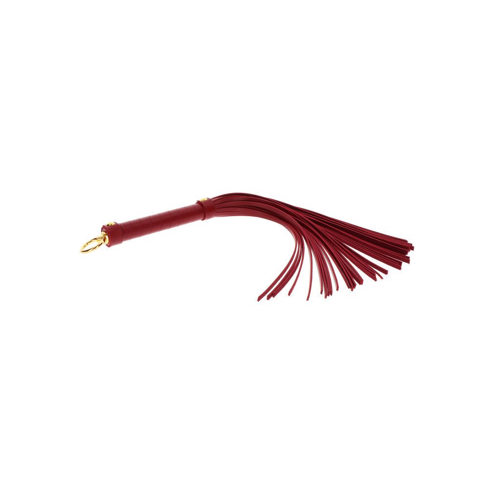 Taboom Flogging Whip with Fringes Burgundy