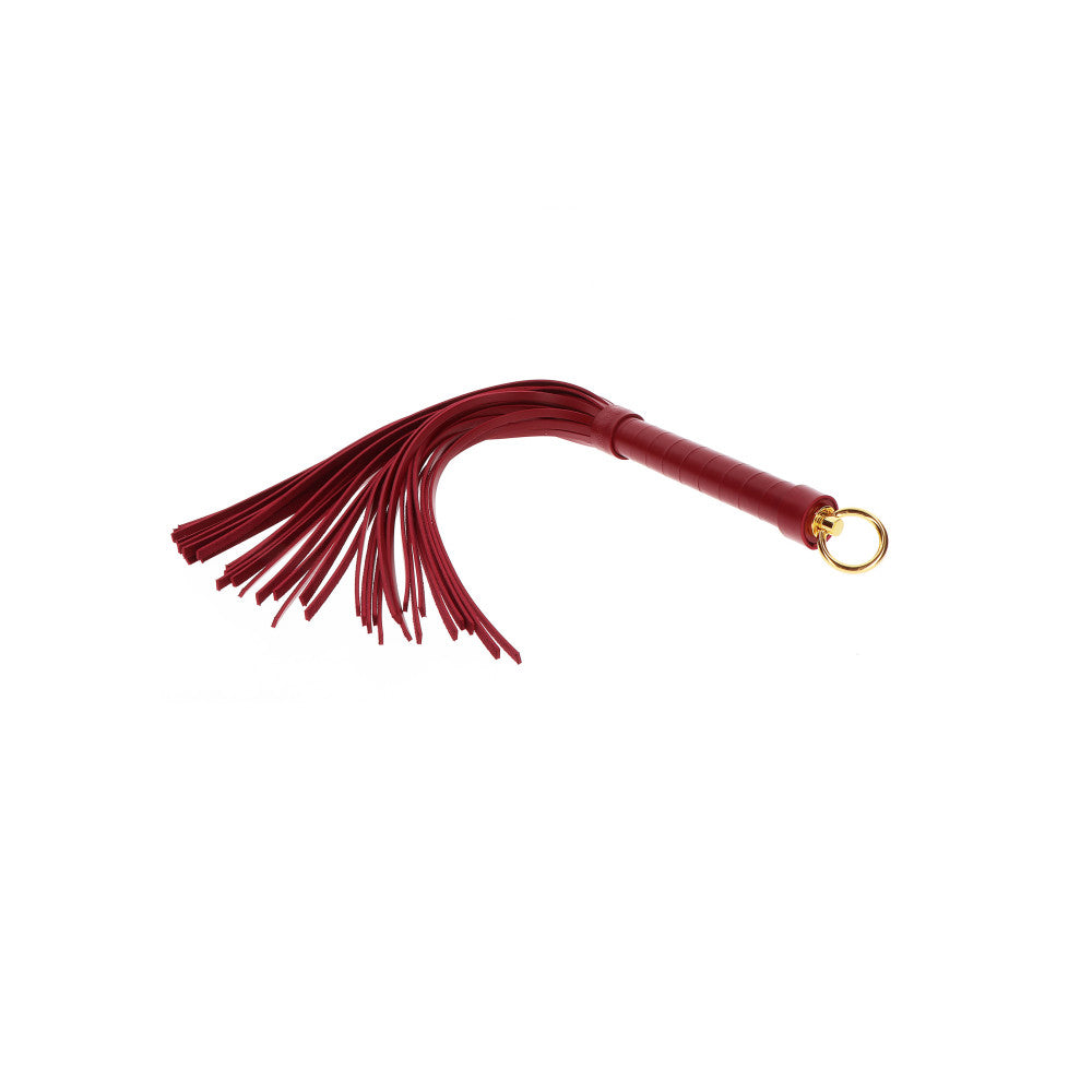 Taboom Flogging Whip with Fringes Burgundy
