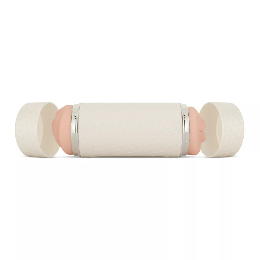 Teazers Double Rechargeable Vibrating Masturbator with Two Holes and Love Sounds
