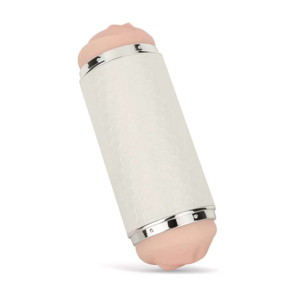Teazers Double Rechargeable Vibrating Masturbator with Two Holes and Love Sounds