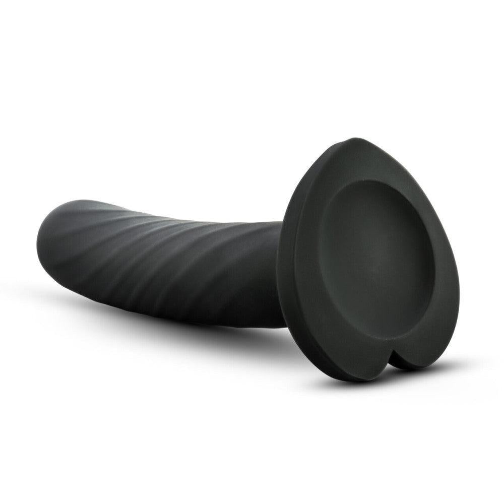 Temptasia Twist Silicone Dildo Vacuum Base Heart Size L