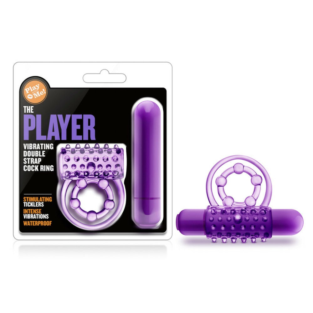 The Player Vibrating Double Cock Ring
