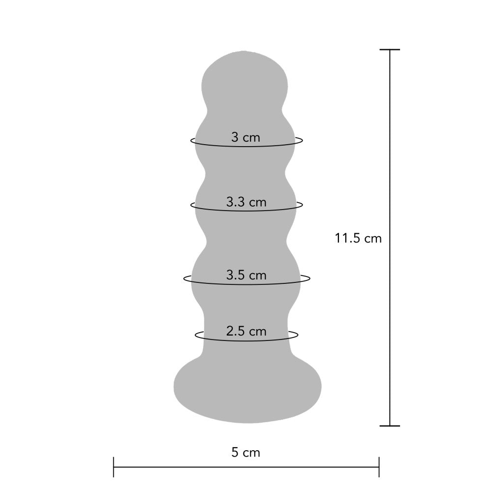 The Radiant Vibrating Glass Butt Plug