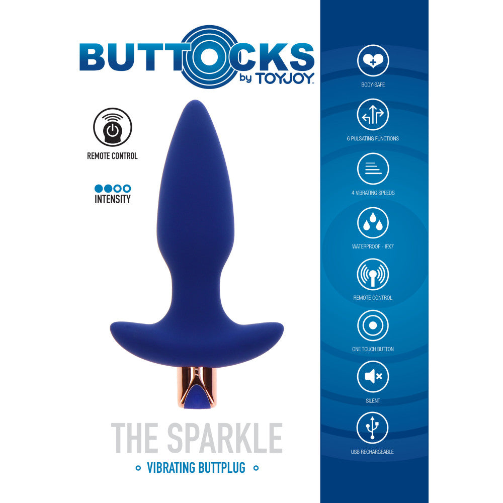 The Sparkle Remote Vibrating Butt Plug