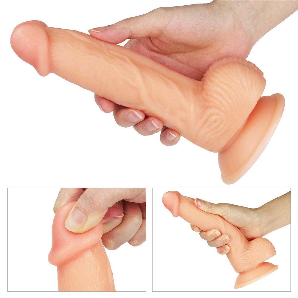 Ultra Soft Realistic Suction Cup Dildo 8"