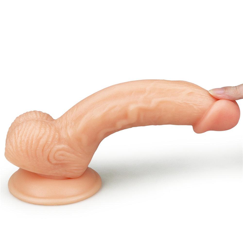 Ultra Soft Realistic Suction Cup Dildo 8"