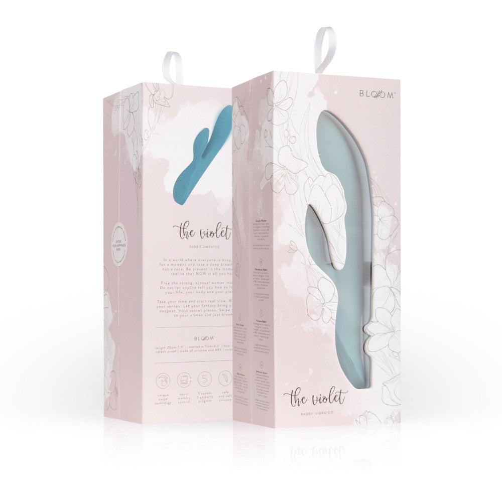 The Violet Luxury Rechargeable Silicone G-spot Rabbit Vibrator