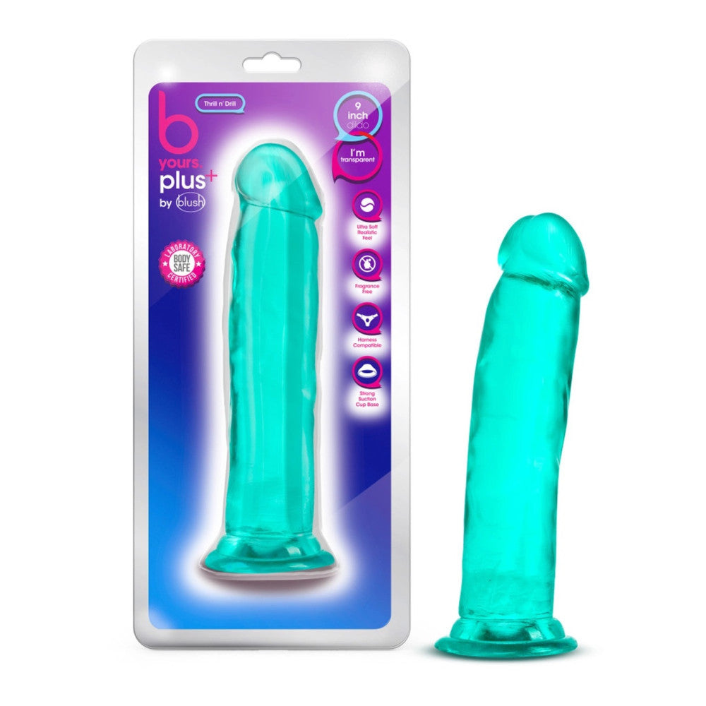 B Yours Realistic Suction Cup Dildo 9" Green