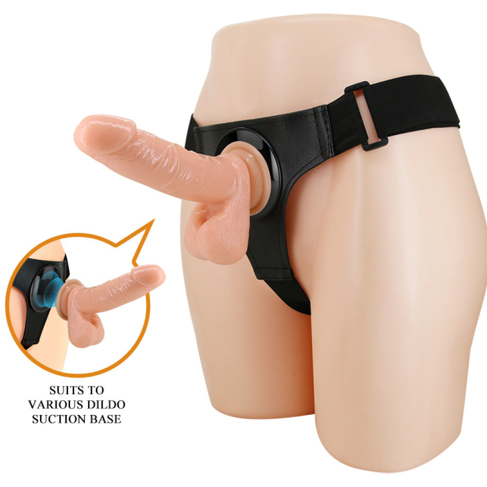 Tom Strap-on Set with Vacuum Grip & Realistic Dildo