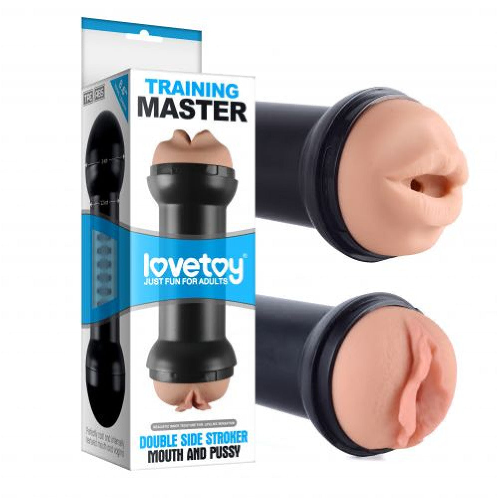 Training Master Double-sided Mouth & Vagina Masturbator