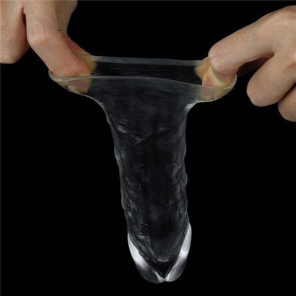 Flawless Clear Penis Extender Sleeve Add 1"