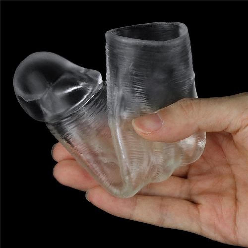 Flawless Clear Penis Extender Sleeve Add 1"