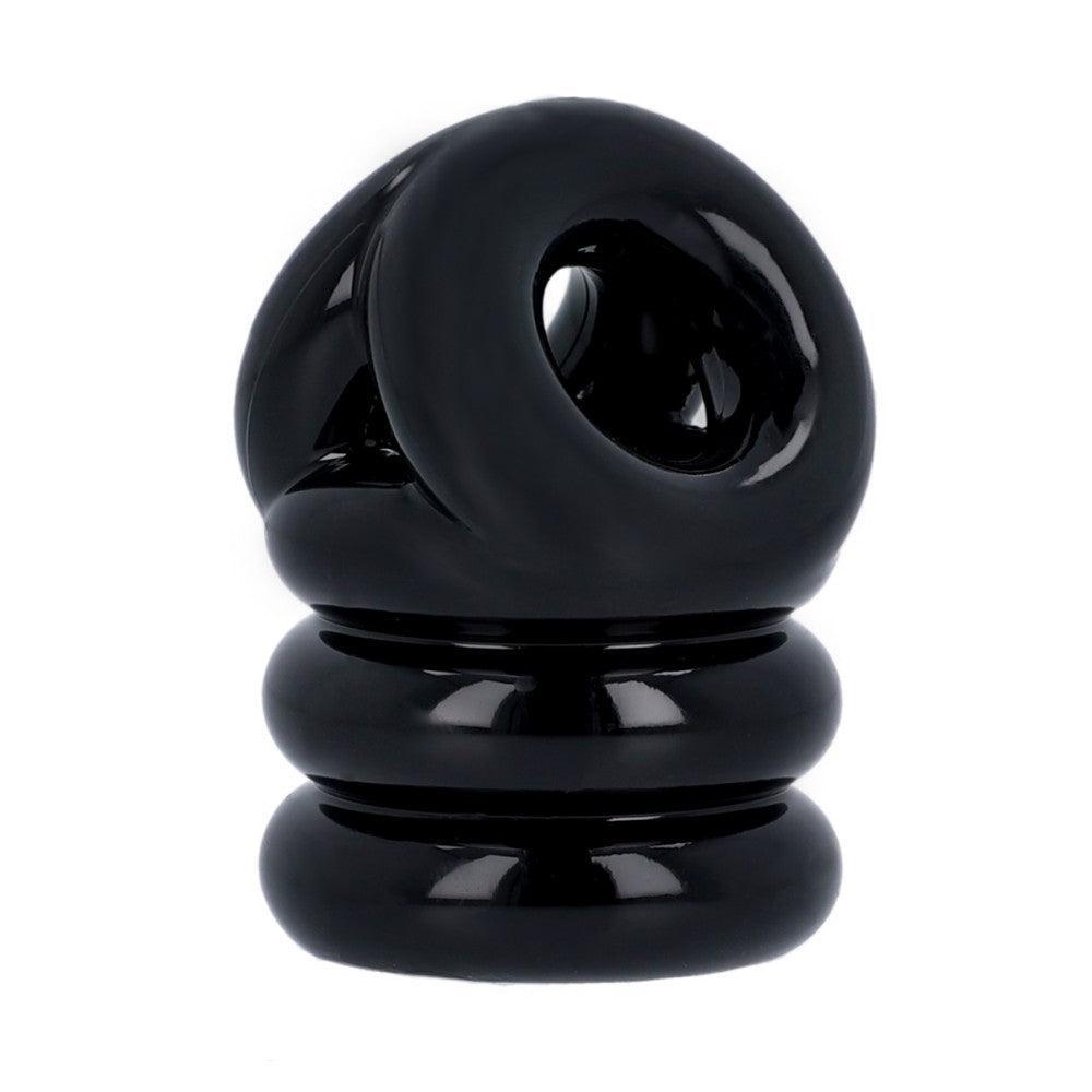 Triangle Triple Cock & Ball Ring