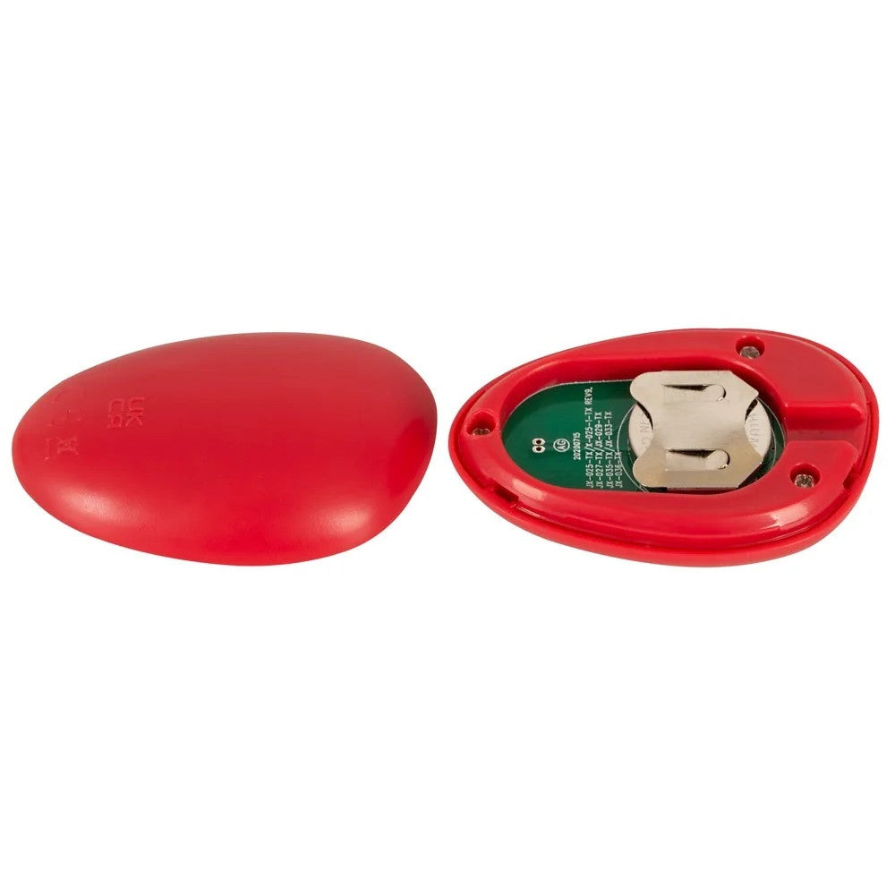 Triple Teaser Rechargeable Strapless Vibrator with Remote Red