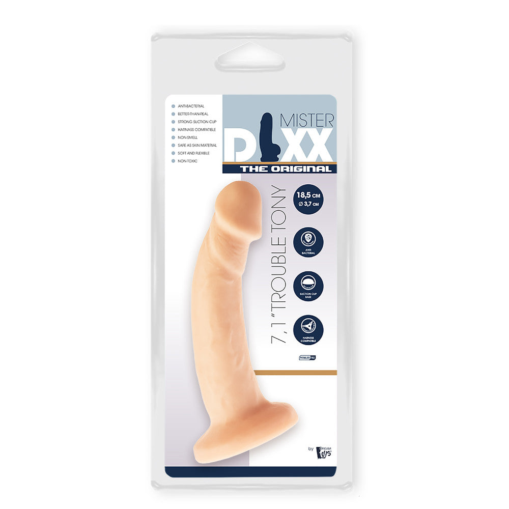 Trouble Tony Realistic Curved Dildo